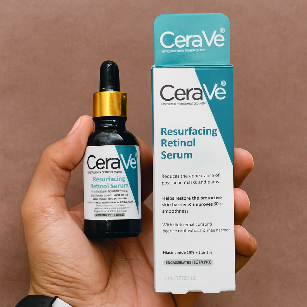 Cerave Resurfacing Retinol Serum 30ml – Gentle Face Serum For Smoother Skin Texture, Reduces Post Acne Marks, And Restores Healthy Radiant Complexion View Gallery - Pakistan