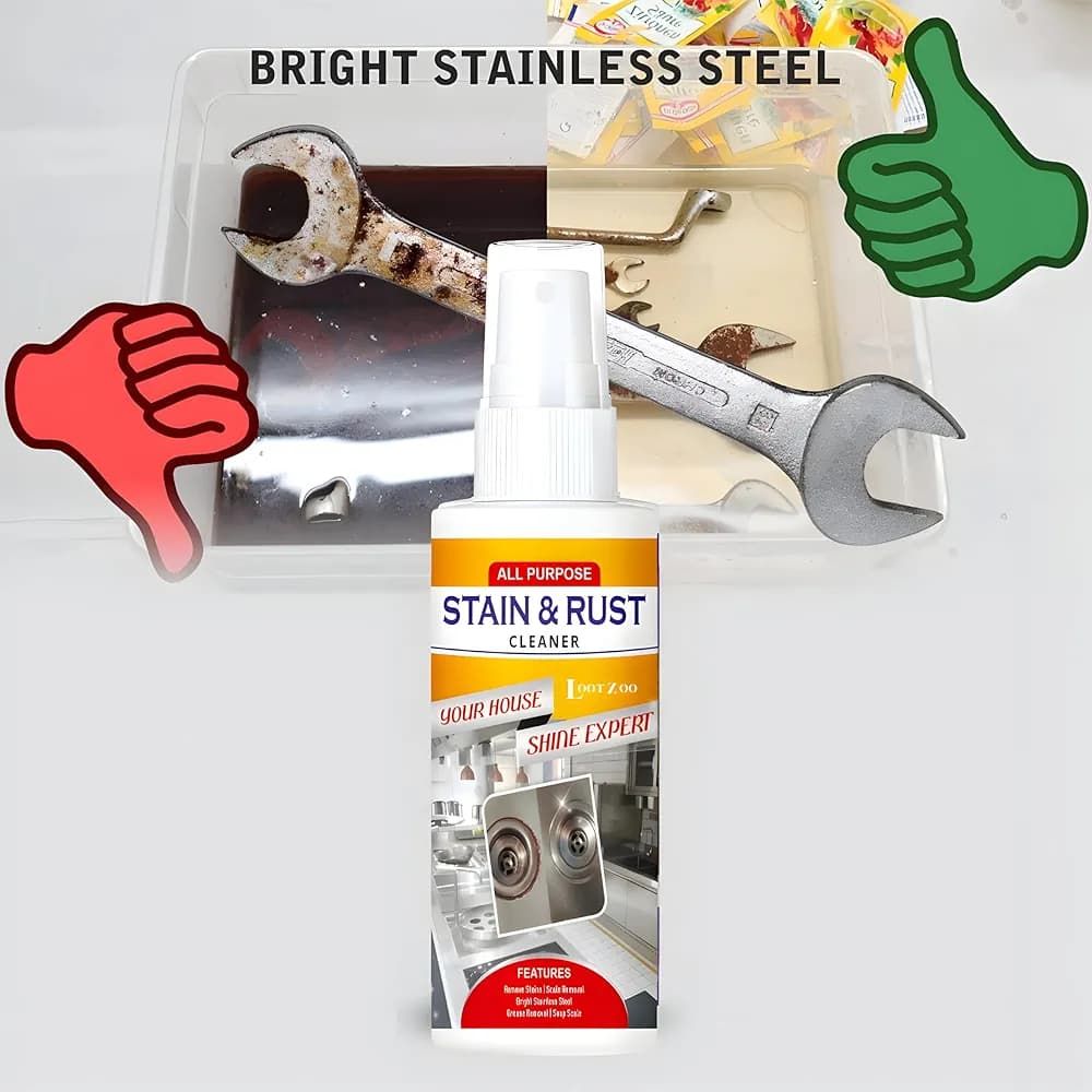 All Purpose Stain & Rust Cleaner – Powerful Multi-Surface Rust Remover with 100% Guaranteed Results - 30ML View Gallery - Pakistan