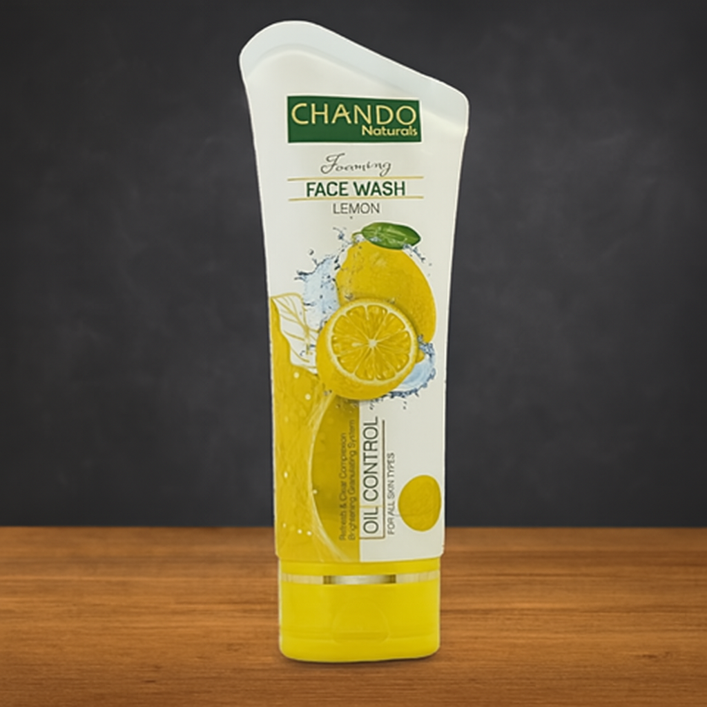 Chando Natural Foaming Face Wash Lemon – Oil Control & Refreshing Cleanser for All Skin Types (100g) View Gallery - Pakistan