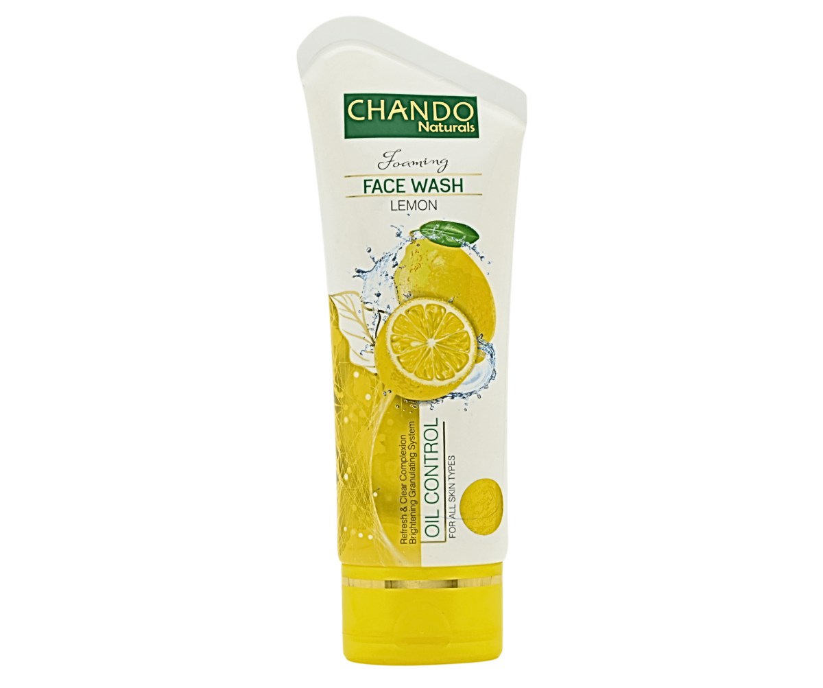 Chando Natural Foaming Face Wash Lemon – Oil Control & Refreshing Cleanser for All Skin Types (100g) View Gallery - Pakistan