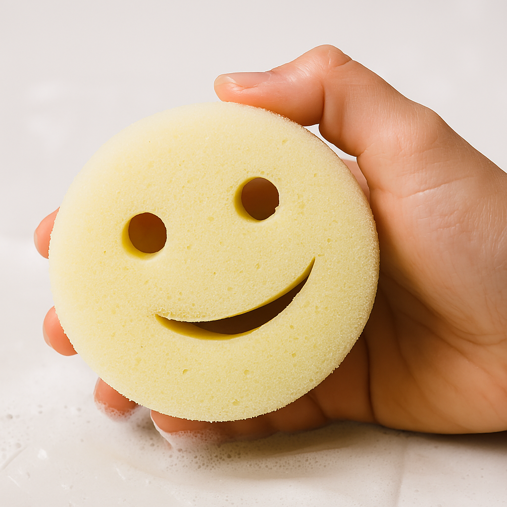 Smiley Face Scrub Sponge – Mr. & Mrs. Scrub | Gentle on Surfaces, Tough on Messes View Gallery - Pakistan