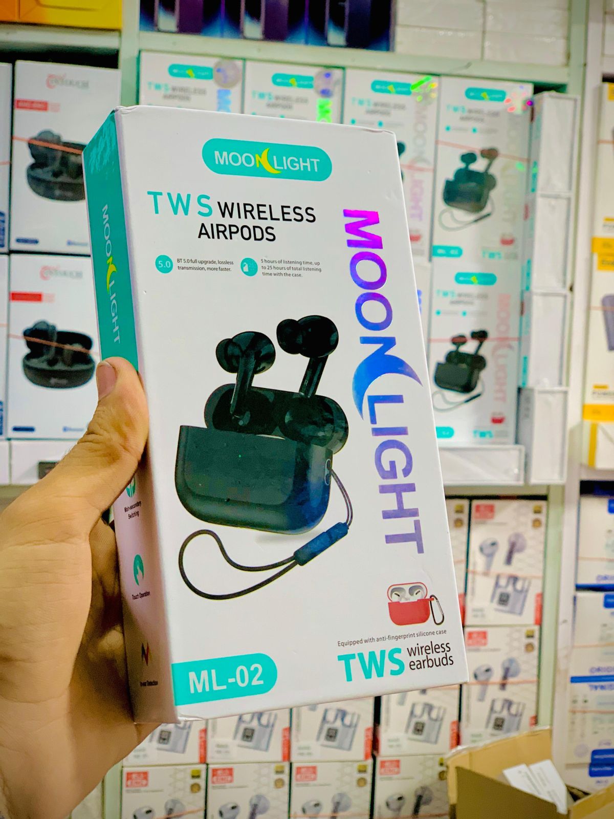 Moonlight New Model Bluetooth AirPods Pro 2 With Magnetic Design Wireless Charging Case Buzzer Volume Control Big Battery And Bluetooth Pouch View Gallery - Pakistan