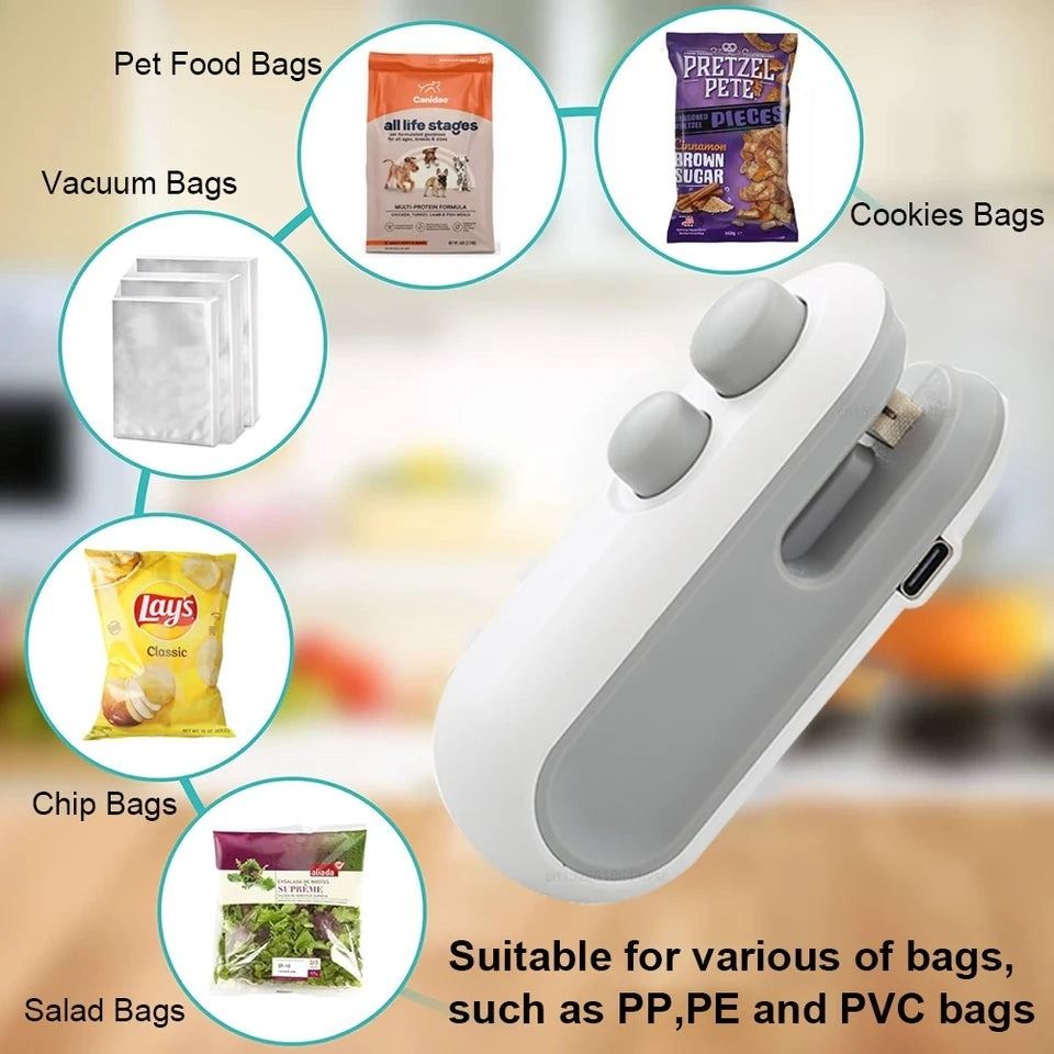 Portable Heat Sealer Machine for Food Bags – USB Rechargeable View Gallery - Pakistan