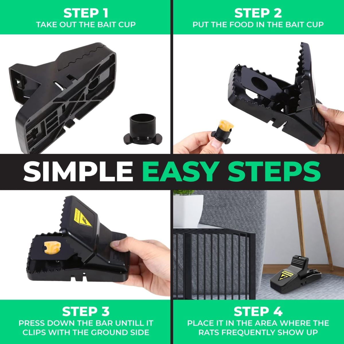 Heavy Duty Reusable Plastic Mouse Trap – Durable & Safe Mouse Catcher for Effective Rodent Control View Gallery - Pakistan