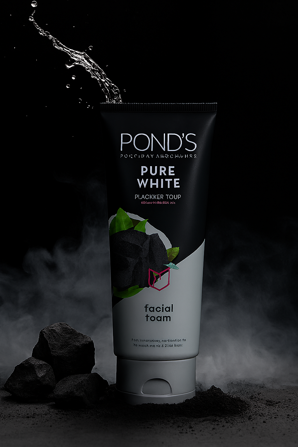 Pond’s Pure White Face Wash with Activated Charcoal – Deep Cleansing &amp; Brightening Daily Face Cleanser (100g)