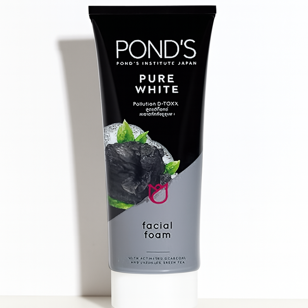 Pond’s Pure White Face Wash with Activated Charcoal – Deep Cleansing & Brightening Daily Face Cleanser (100g) View Gallery - Pakistan