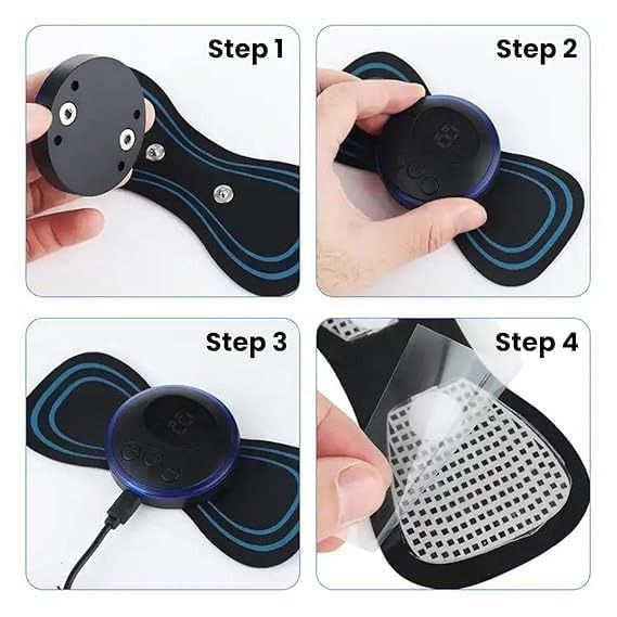 Wireless EMS Mini Body Massager – Portable Butterfly Massager & Pain Relief View Gallery - Pakistan