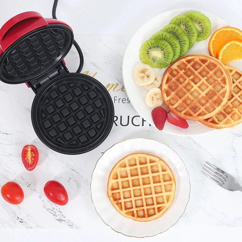 Waffle Maker Breakfast Machine – Non Stick Easy Clean Compact Electric Appliance For Quick And Delicious Homemade Waffles View Gallery - Pakistan