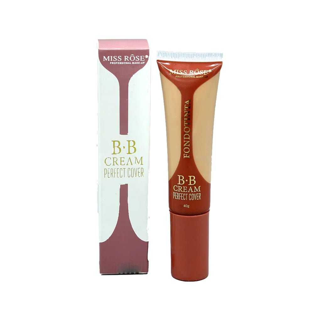 Miss Rose BB Cream Perfect Cover Foundation & Skincare in One – 40g | Full Coverage, Lightweight, Natural Finish – Available in Air, Ivory & Beige Shades View Gallery - Pakistan