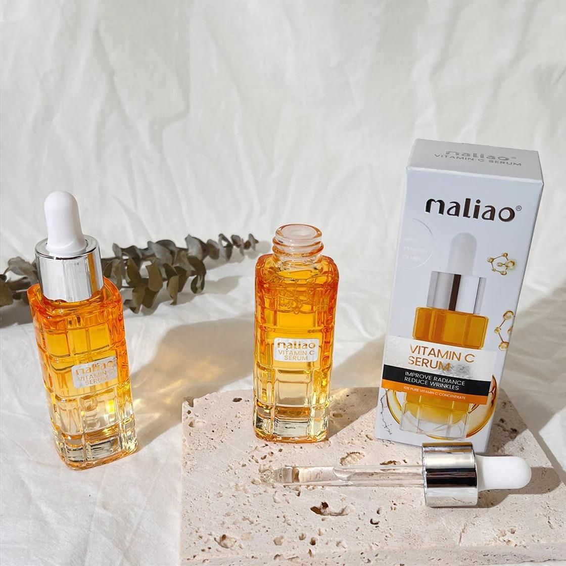 1 PCs Maliao Vitamin C Serum – Brightens Skin, Reduces Wrinkles &amp; Dark Spots for Youthful Radiance