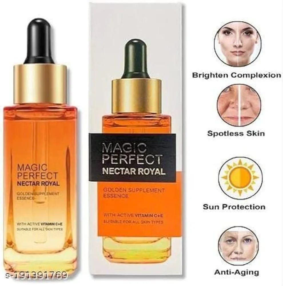Maliao Magic Perfect Nectar Royal Vitamin C+E Serum – Restores Glow & Nourishes Dry, Dull Skin, 30ml View Gallery - Pakistan