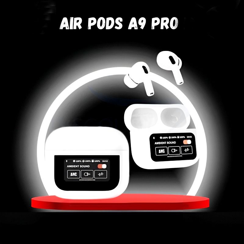A9 Pro 2 Wireless Earbuds – Bluetooth with ANC+ENC, 4 Pcs Ear Tips, White View Gallery - Pakistan