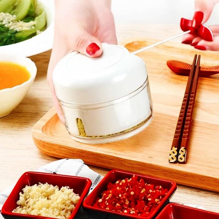 Mini Food Chopper – Hand-Powered Meat Grinder, Mincer, Mixer & Blender for Fruits, Vegetables, Nuts, and Meat | Powerful & Portable Kitchen Tool View Gallery - Pakistan