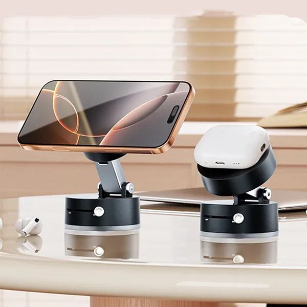 360° Magnetic Phone Holder – Strong Magnetic Suction Mount for Car, Desk & Tabletop Use View Gallery - Pakistan