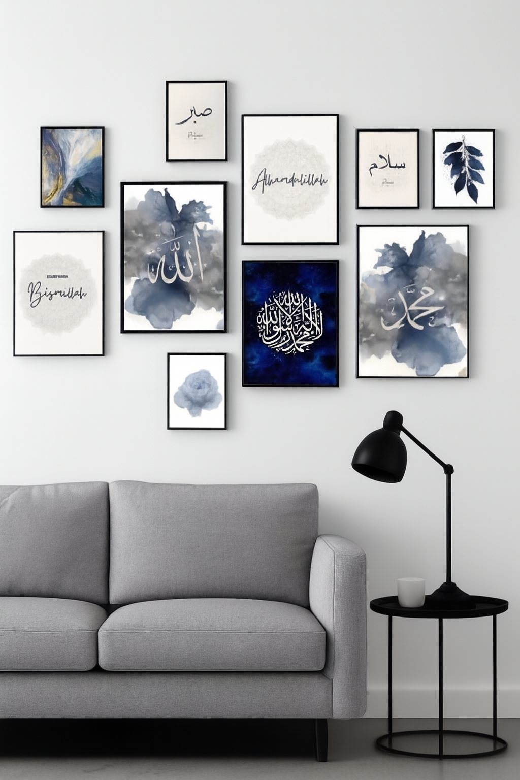 Wooden Photo Frame Set – 10 Pcs, Assorted Sizes for Wall &amp; Table Décor