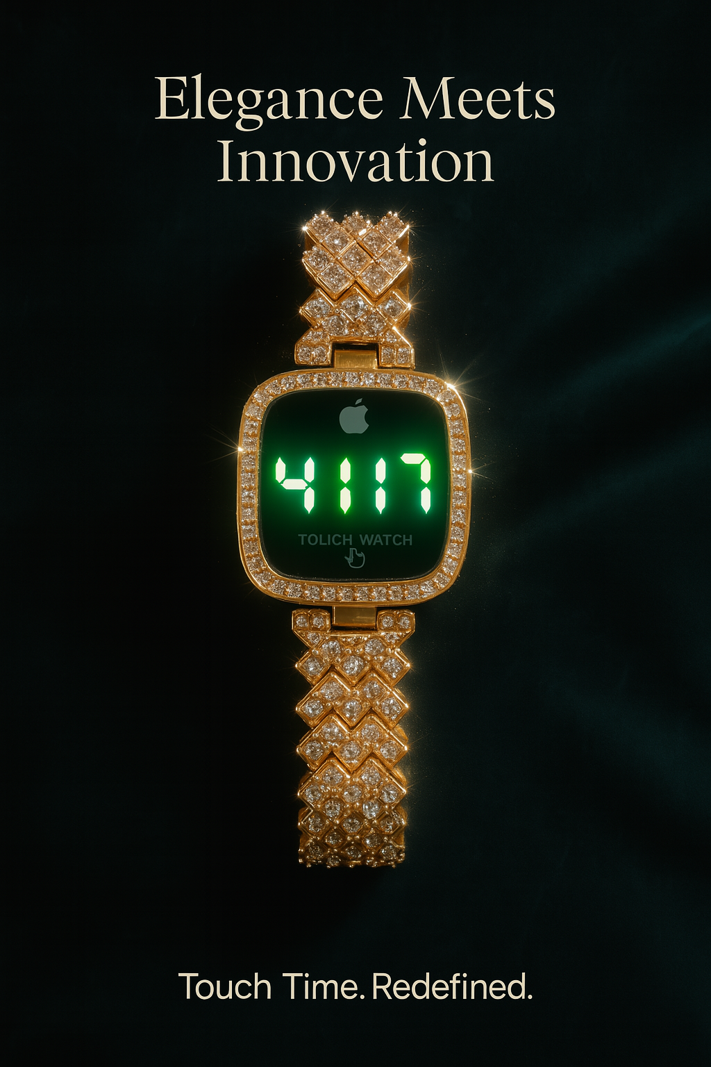 LED Touch Screen Watch – Waterproof, Cell Operated, Stylish Digital Wristwatch (No Box) Stainless steel