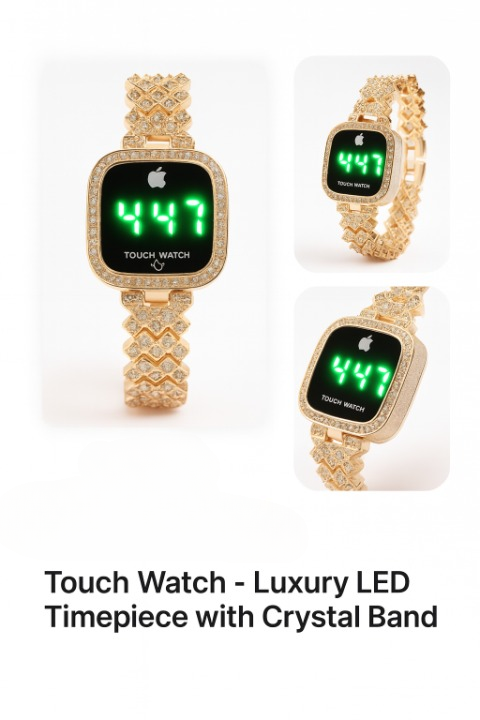 LED Touch Screen Watch – Waterproof, Cell Operated, Stylish Digital Wristwatch (No Box) Stainless steel View Gallery - Pakistan