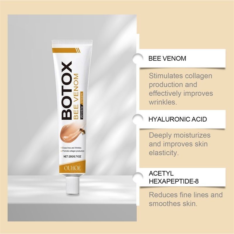 Bee Venom Botox Face Cream – Whitening, Anti-Aging & Deep Moisturizing Skincare for Bright, Smooth & Hydrated Skin View Gallery - Pakistan