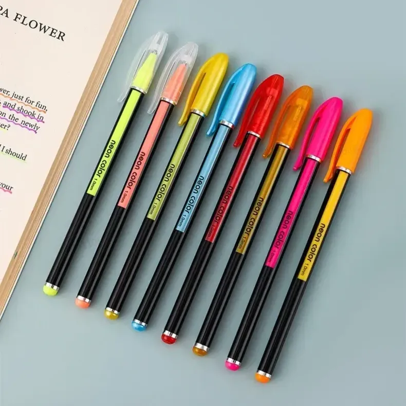 Gel Pen & Highlighter Set | 12 Pens | 1.0mm Color Pen Set for Art, Journaling & School Supplies View Gallery - Pakistan