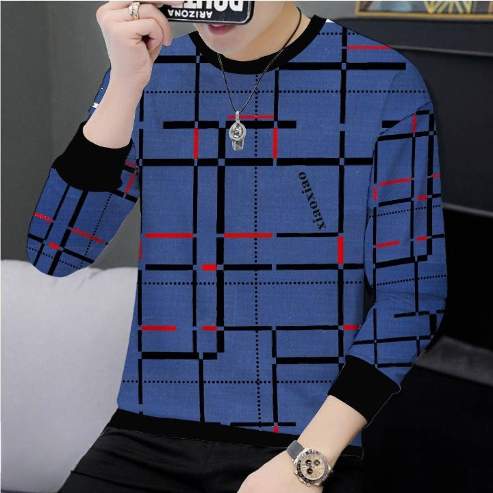 HY Boutique Lot Lining Screen Print Full Sleeve T-Shirt – Premium Quality, Smart Look, Good Stitching, Fashionable Design (Sizes M, L, XL) (Copy)