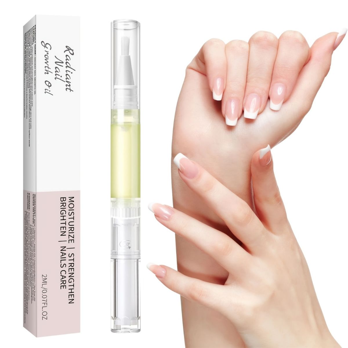 Nail Growth &amp; Cuticle Oil Pen – Radiant Serum Nutrient Pen for Moisturizing, Strengthening &amp; Brightening Nails