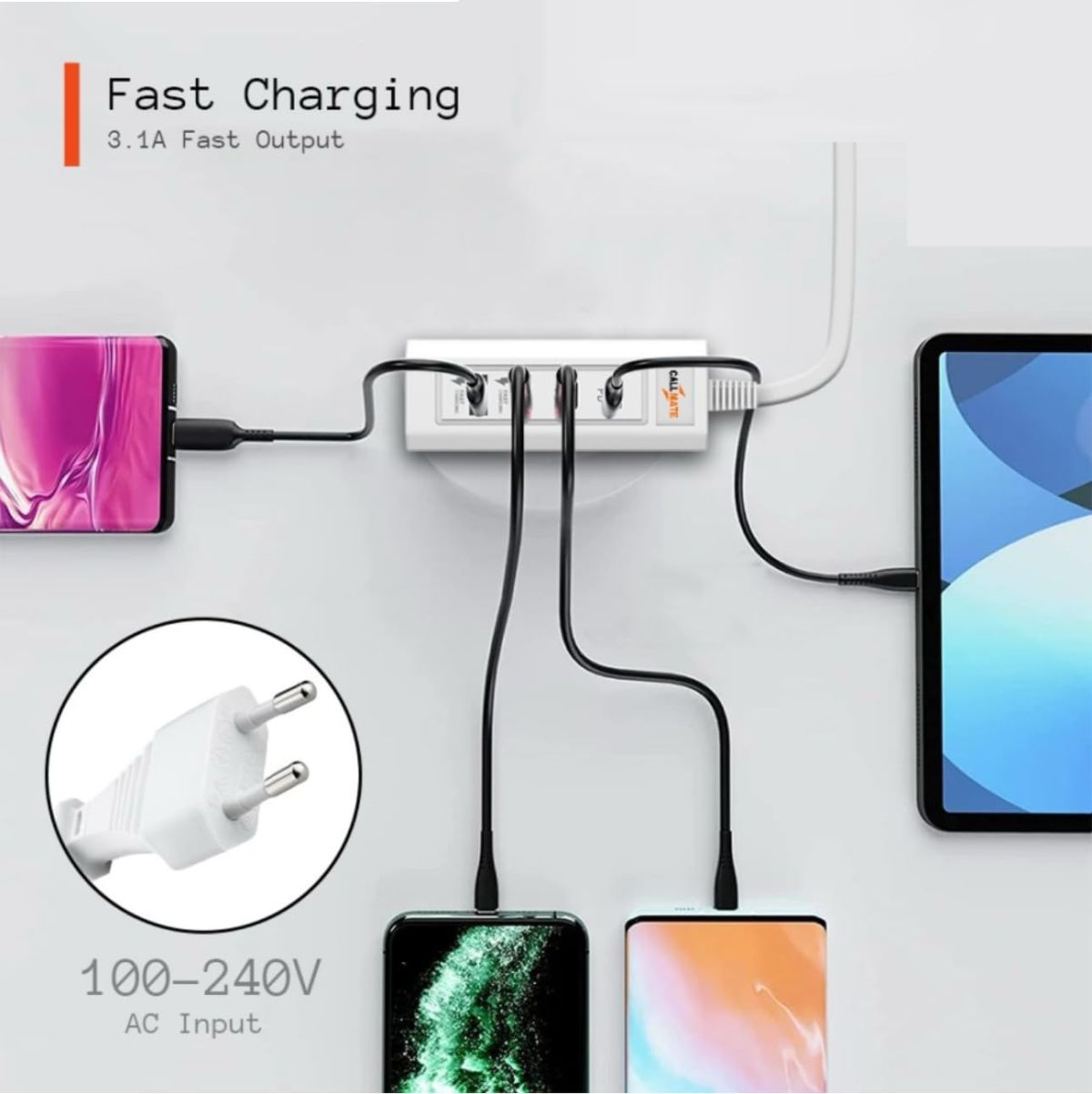 PD 66W USB Fast Charger with Type-C Cable – 5.1A High-Speed Charging Adapter View Gallery - Pakistan