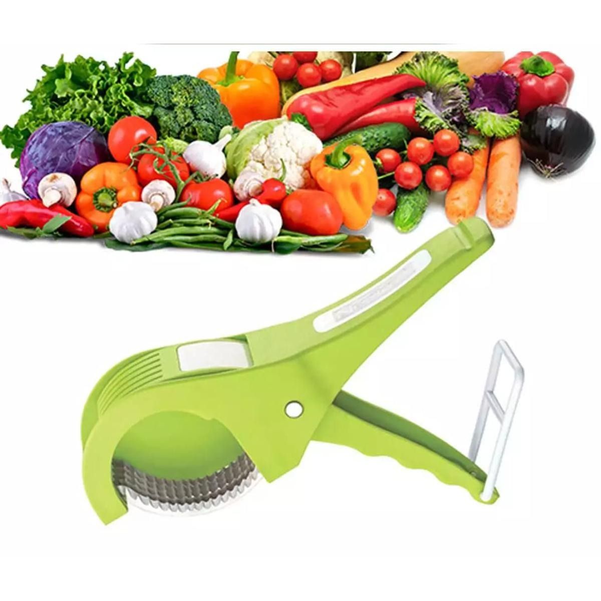 Multi Veg Cutter – 5 Blade Vegetable & Fruit Cutter and Slicer | Easy Kitchen Tool View Gallery - Pakistan