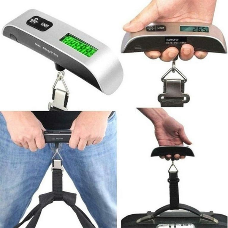 Portable Digital Luggage Scale – LCD Display & Unit Conversion for Travel View Gallery - Pakistan