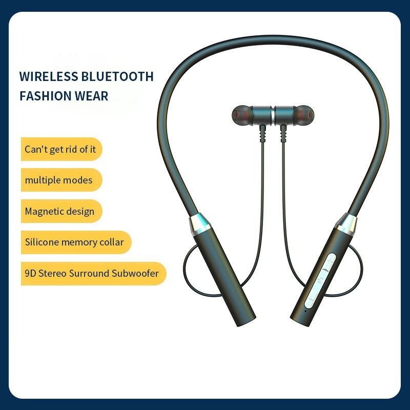 Universal Neckband – Wireless Bluetooth Earphones | Long Battery Backup | Random Color View Gallery - Pakistan