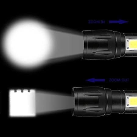 Mini Rechargeable LED Flashlight – Waterproof Torch with USB Fast Charging & Side Lamp View Gallery - Pakistan
