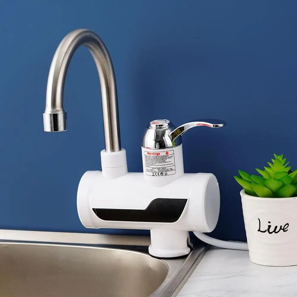 Electric Kitchen Water Heater Tap – Instant Hot Water Faucet | Fast Heating Tankless Faucet View Gallery - Pakistan