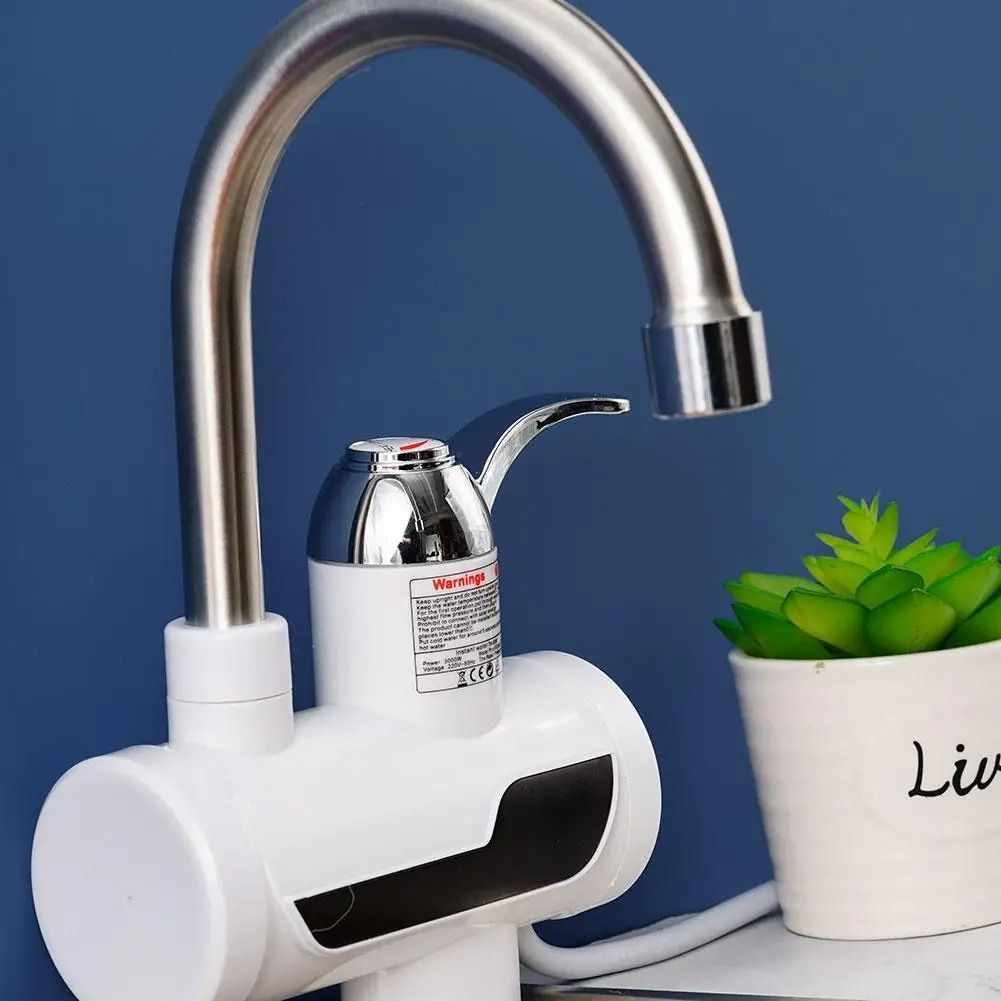 Electric Kitchen Water Heater Tap – Instant Hot Water Faucet | Fast Heating Tankless Faucet View Gallery - Pakistan