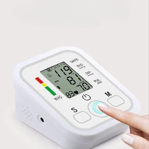 Digital Blood Pressure Monitor – Fully Automatic Upper Arm BP Machine with Heart Rate Detection, Accurate Readings, Easy-to-Use Home Health Device View Gallery - Pakistan