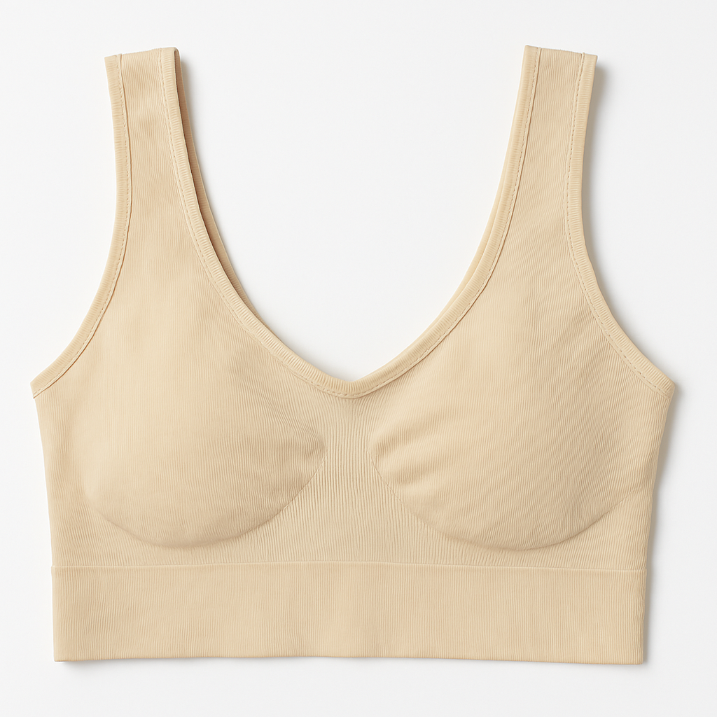 Ladies Air Bra – Soft Jersey Fabric, Plain Non-Padded Design, Comfortable &amp;amp; Lightweight Everyday Wear Lingerie in Skin Color ( Stretchable Size )