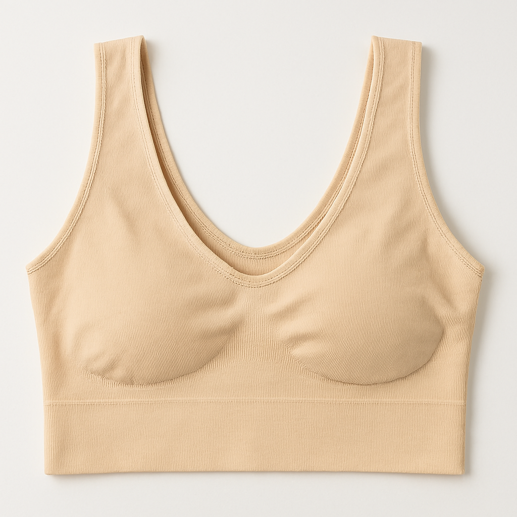 Ladies Air Bra – Soft Jersey Fabric, Plain Non-Padded Design, Comfortable &amp; Lightweight Everyday Wear Lingerie in Skin Color ( Stretchable Size ) View Gallery - Pakistan