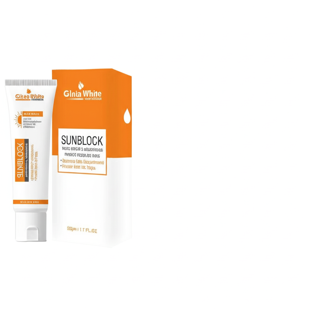 GlutaWhite Skin Brightening Sunblock SPF60 – Advanced UVA/UVB Protection, Oil-Free &amp; Long-Lasting Moisture (60gm) View Gallery - Pakistan