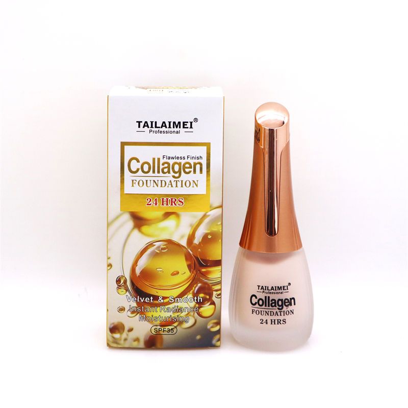 24 Hrs Flawless Finish Collagen Foundation – Long-Lasting Creamy Formula for Smooth, Radiant &amp;amp; Even Skin Tone, 35ml