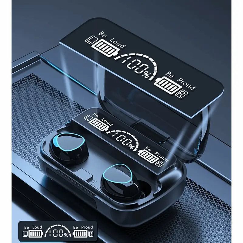 DaMix Original M10 Bluetooth Earbuds – Wireless Earphones with LED Display &amp;amp; Power Bank Case