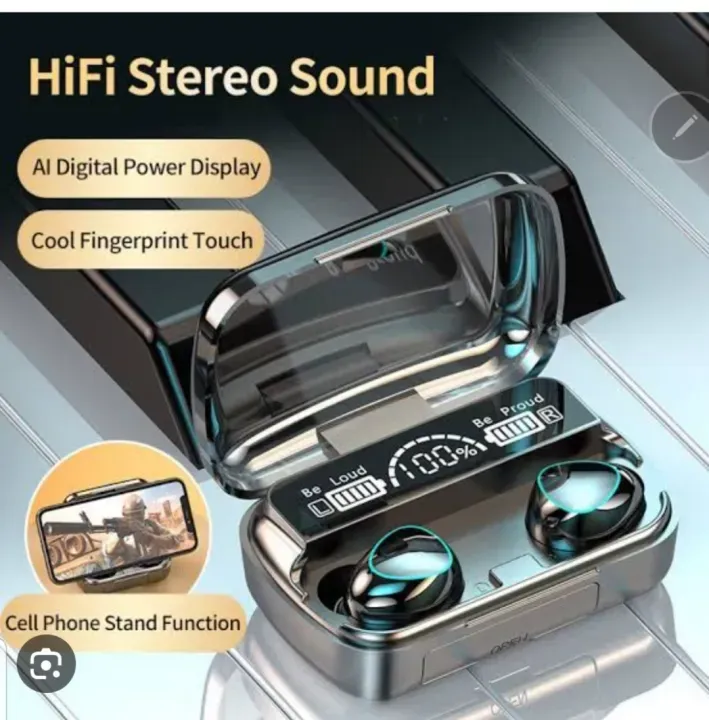 DaMix Original M10 Bluetooth Earbuds – Wireless Earphones with LED Display &amp; Power Bank Case View Gallery - Pakistan
