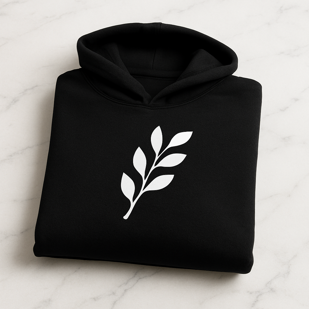 Comfortable Printed Black Hoodie for Men – Premium Fabric &amp; Fit View Gallery - Pakistan