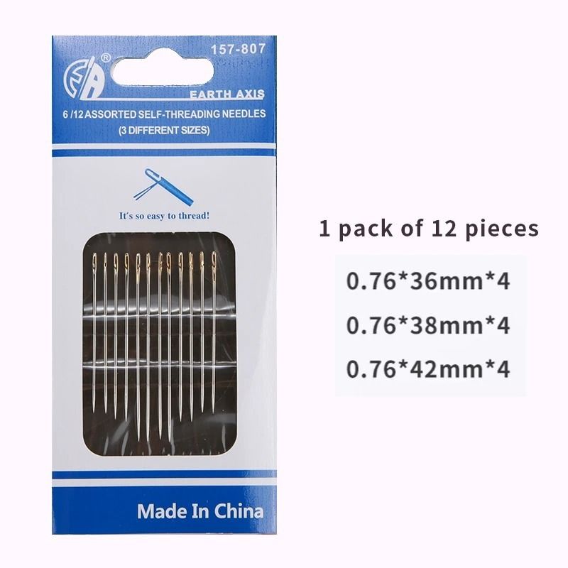 Multi-Size Stainless Steel Darning Sewing Needles – Side Opening Hand Sewing Tools for Household Use View Gallery - Pakistan