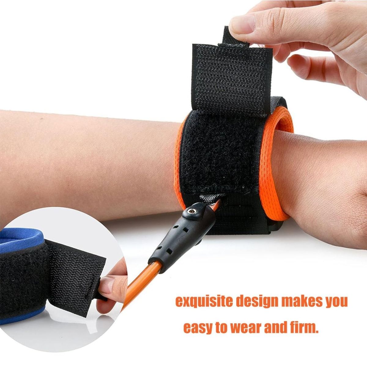 Baby Anti-Lost Wrist Strap Safety Harness for Toddlers &amp; Kids – Adjustable Hand Link with 360° Rotation View Gallery - Pakistan