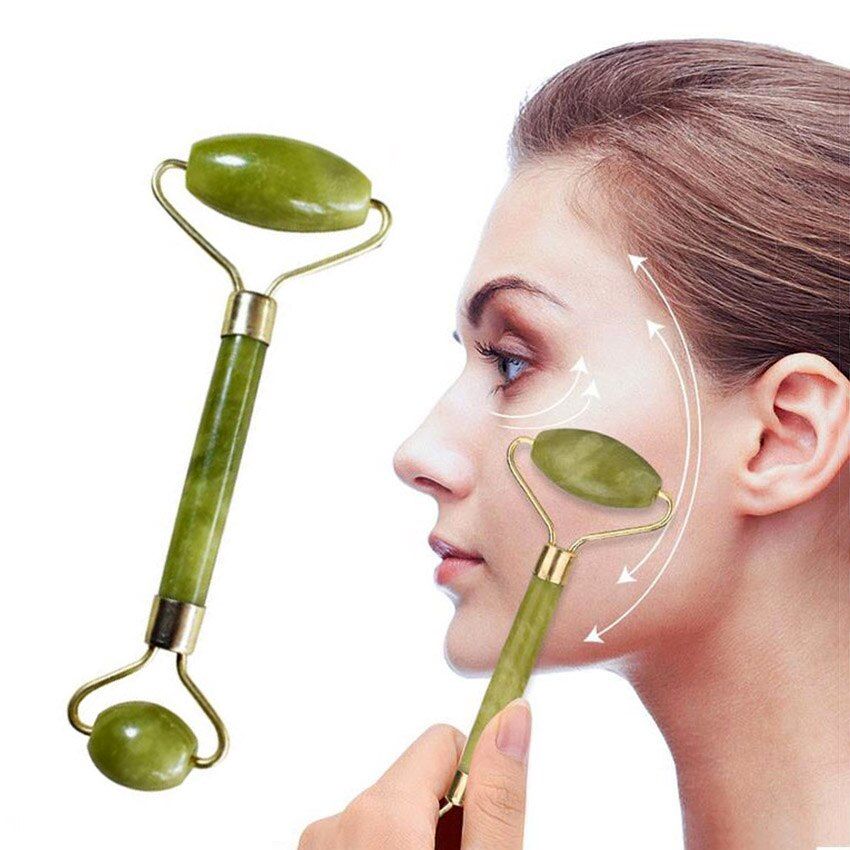 Flawless Jade Roller With Guasha (Marble Stone) Stimulates healthier skin View Gallery - Pakistan