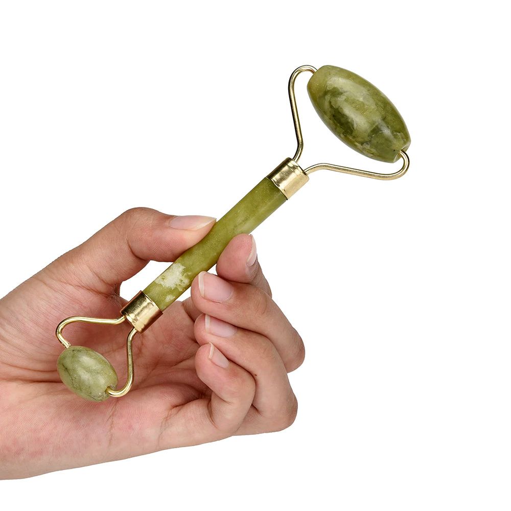 Flawless Jade Roller With Guasha (Marble Stone) Stimulates healthier skin View Gallery - Pakistan