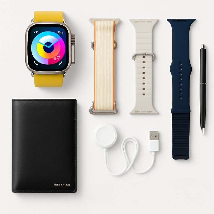 New Model S200 Smart Watch – Full Display with Original Strap, Wallet Feature &amp; Protective Cover View Gallery - Pakistan