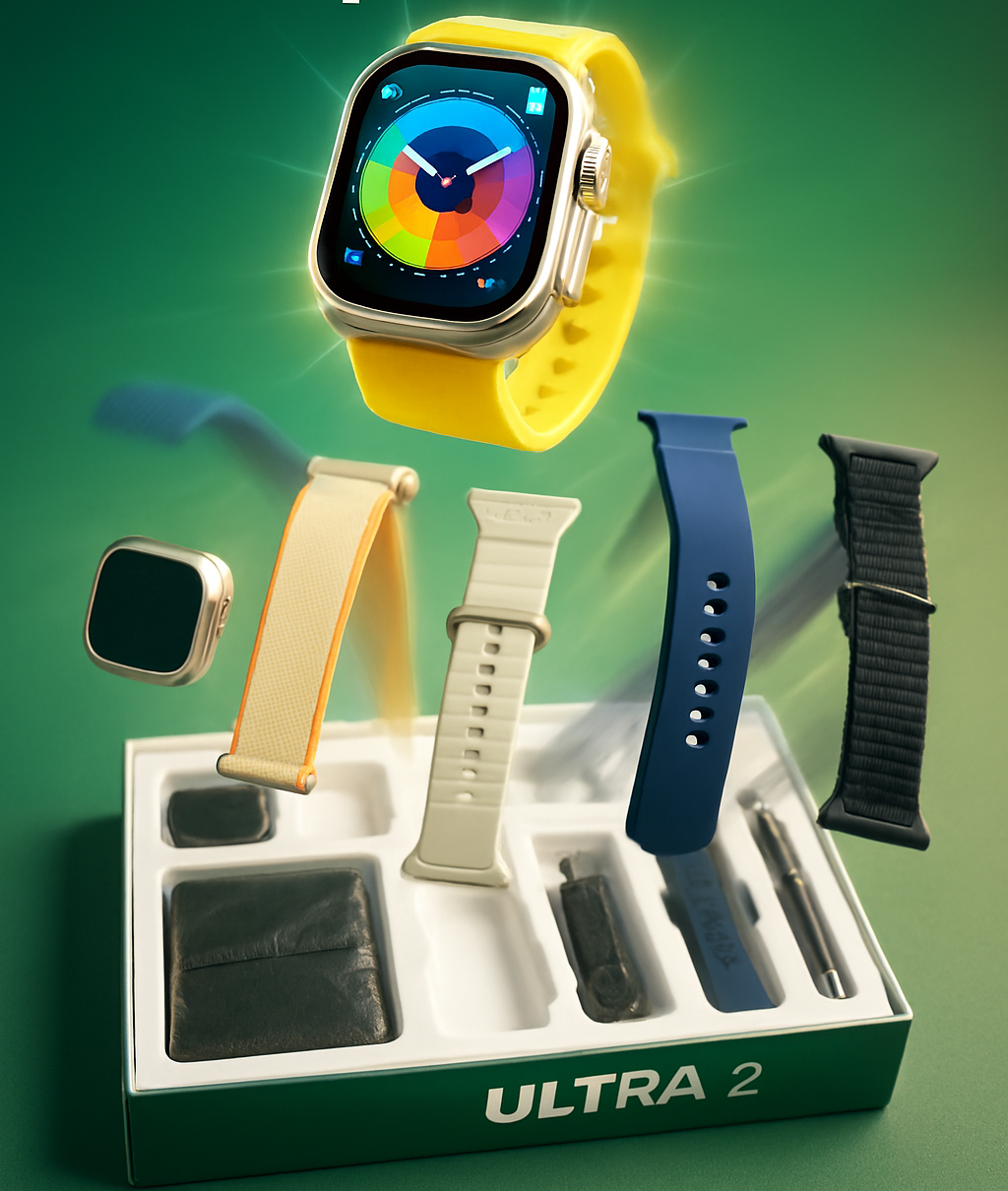 New Model S200 Smart Watch – Full Display with Original Strap, Wallet Feature &amp; Protective Cover View Gallery - Pakistan