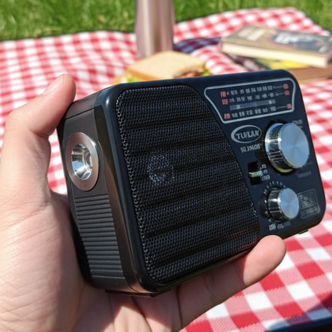 YUEGAN YG-518URT 3-Band Portable Radio with USB/TF MP3 Player, Aux Input, Flashlight &amp; Rechargeable Battery – AM/FM/SW View Gallery - Pakistan