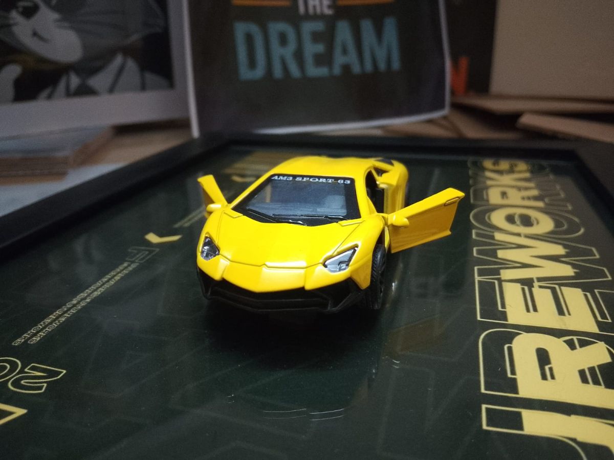 Metallic Car Wall Frame - Modern Home Decor Art View Gallery - Pakistan