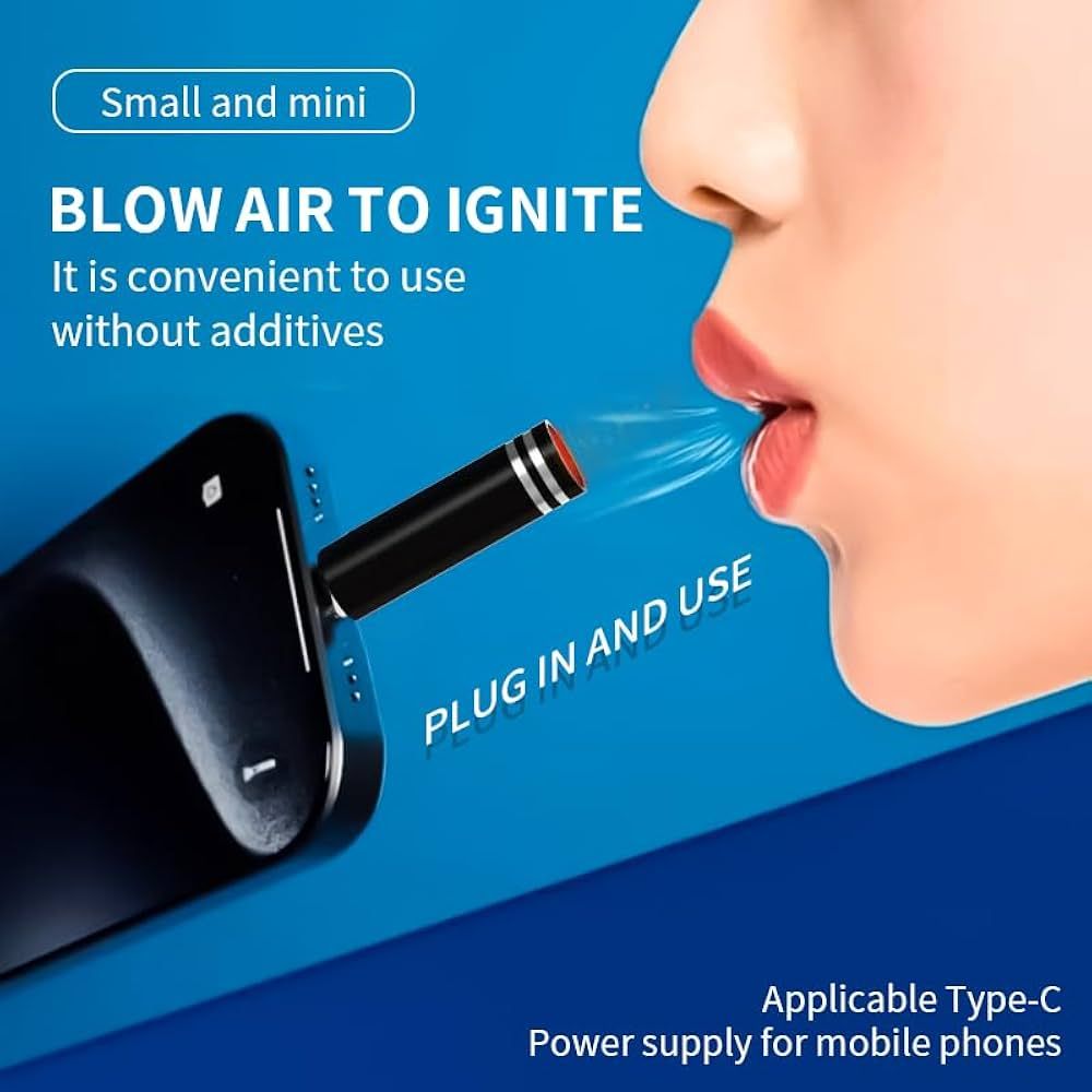 Portable Cigarette Lighter – Windproof USB Plug &amp;amp; Play Rechargeable Car Lighter, Easy One-Touch Ignite, Compact &amp;amp; Durable Design for Everyday Use