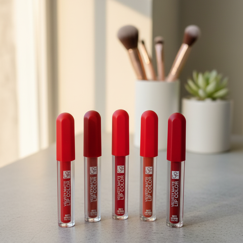 6 Pcs Lip Gloss Set – Liquid Formula with Shades of Red, Smooth Application, Long-Lasting Shine &amp; Moisture, Perfect for Everyday &amp; Party Makeup View Gallery - Pakistan